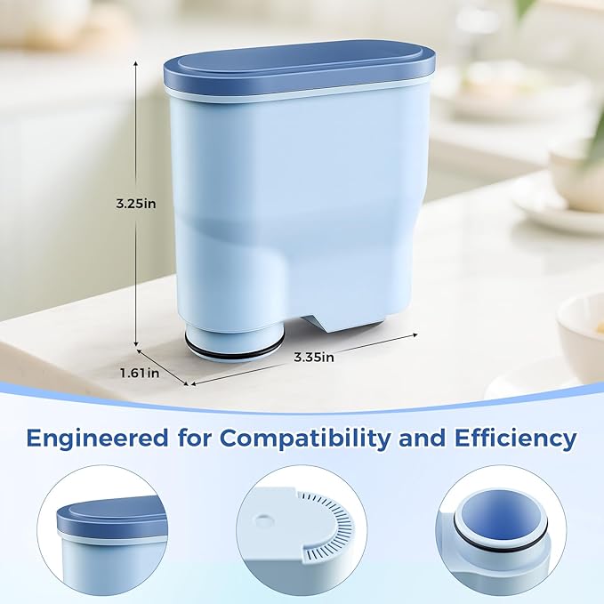 AquaClean Filter Compatible with Philips Coffee Machines – CA6903 Water Filter for EP1220/2230/3241, Series 1200/2200/3200/5400 – Anti-Scale Cartridge [1-Pack]
