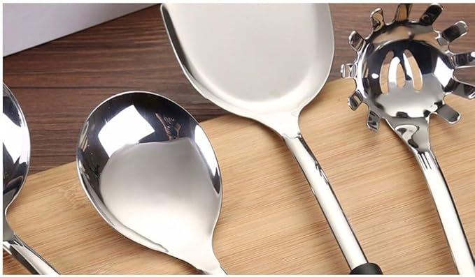Kitchen Utensils Set，Cooking Utensils Kitchen Tools Gadgets Spoons for Cooking Spatulas Stainless Steel Cooking Utensils Spatulas Spoons 4 Pieces
