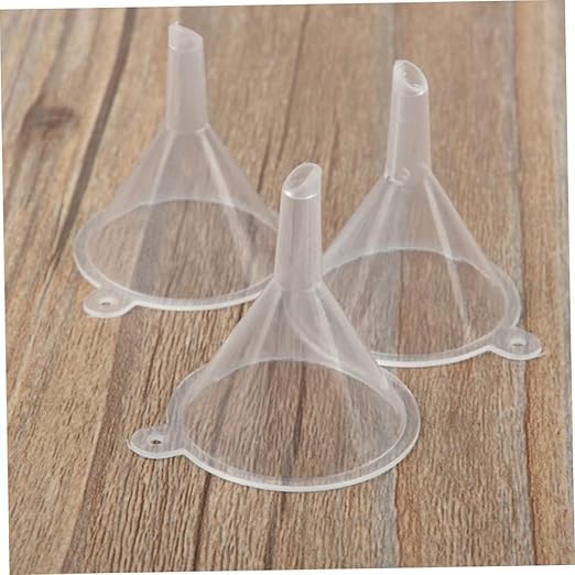 10 Pcs Plastic Mini Funnels for Bottle Filling, for Perfume Oil Small Samples Practical Specialty Tools and Gadgets Funnels Specialty Tools and Gadgets（Transparent）