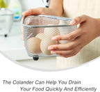 Triangle Basket Triangle Sink Colander Food Strainer with Three Feet for Washing Fruits and Vegetables, Filtering Food Waste and Efficient Straining, Perfect for Daily Use in Kitchen