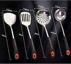 Kitchen Utensils Set，Cooking Utensils Kitchen Tools Gadgets Spoons for Cooking Spatulas Stainless Steel Cooking Utensils Spatulas Spoons 4 Pieces