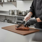 TrueCraftware- 18" X 12" X 1/2” Cutting Board for Kitchen Brown Color Plastic- Durable Kitchen Cutting Board Commercial Chopping Board Non Slip Surface Cutting Mat for Meat Vegetables Dishwasher Safe