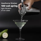 SKY FISH Barware Set 3-Piece Stainless Steel Bartender Kit - Cocktail Shaker, Jigger with Measurements, Hawthorn Strainer - Suit for Home Bars & Professional Mixologists