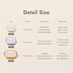 Silicone Multi-Steamer Made in Korea Microwave Steamer for Cooking & Reheating BPA-Free Flexible & Durable (Luna Purple, 20.29 fl oz)