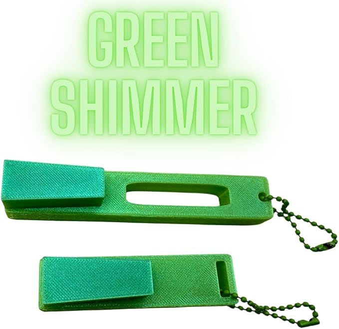 Hydro Style Tumbler Opening Tool, Plastic Lid Removal Tool with Chain and Handle Clip (Green Shimmer)