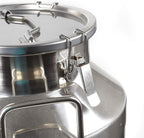 304 Stainless Steel Milk Can Large 12L-60L Capacity Milk Bucket Ice Buckets Bar Tools Wine Pail Bucket Milk Can Tote Jug with Sealed Lid Heavy Duty for Milk and Wine Liquid Storage (60L)