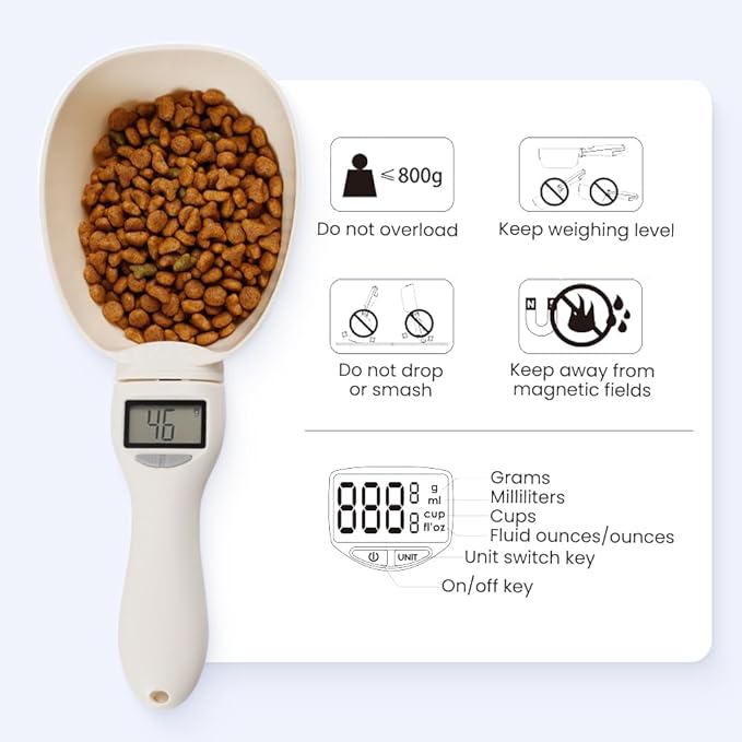 2025 New Digital Measuring Spoon, Food Measuring Scoop Scale 800g / 0.1g High Precision with LCD Screen, Display Electronic Measuring Spoon for Daily Meals and Kitchen Gadgets (3)