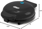 Dash Express Waffle Maker -Electric Waffle Maker for Creative Homemade Treats - Dual Nonstick Cooking Surfaces, Easy Food Release & Quick Cleanup - Compact, Space-Saving Design - 8 Inches - Black