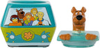 Silver Buffalo Scooby-Doo Mystery Machine Small Sculpted Ceramic Snack Jar Featuring Scooby-Doo, Shaggy, Velma, Daphne, and Fred, 5” x 5” x 6.75”