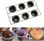 6 Cup Nonstick Popover Pans, Muffin Tin, Large Deep Cupcake Baking Pan, Muffin Pans for Baking Sets Non Stick