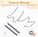 Bilillo 3 Pack Plate Hangers for The Wall, Suitable for 6''-8'' Decorative Plate,Invisible Heavy Duty Wire Plate Holder with Wall Hooks, Plate Hangers for Displaying Plates, Platter, Dish (Black)