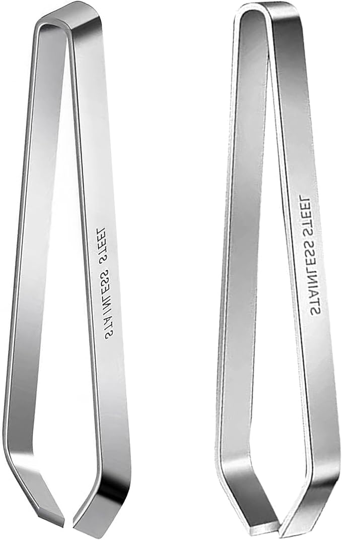 CoguZed Professional Fish Bone Tweezers and Pliers Set, Stainless Steel Flat and Slant Tweezers, Pin Bone Remover for Salmon, Trout, Catfish, Precision Deboning Tool for Kitchen