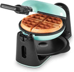 Dash Flip Belgian Waffle Maker - nonstick surface - Rotating Belgian Waffle Maker with Quick Heat-Up System for Easy Breakfasts - Supports Multi-Use - Aqua