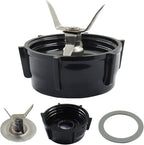 1 Set Replacement Blender Blade, Ice Crusher Base Cap Two Rubber O Ring Gasket, Compatible Accessory Kit for Oster Osterizer Blenders