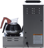 BUNN VP17-3, 12-Cup Low Profile Pourover Commercial Coffee Maker, 3 Lower Warmers, 13300.0003,Silver