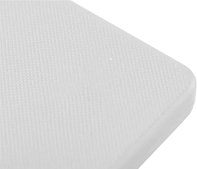 TrueCraftware- 18" X 12" X 1/2” Plastic Cutting Board for Kitchen White Color- Color Coded Durable Kitchen Cutting Board Chopping Board Non Slip Cutting Mat for Meat Vegetables Dishwasher Safe