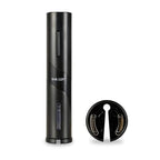 Restaurantware Electric Wine Opener 1 Count 1.9 x 1.9 x 9.1 Inches Battery Operated Plastic Corkscrew With Foil Cutter Compact Black Design For Quick One-Touch Uncorking