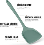 AOTHOD Silicone Cooking Utensils Set - 446°F Heat Resistant Silicone Kitchen Utensils,Spatula,Spoon, Kitchen Utensil Sets Gadgets Tools Set for Nonstick Cookware,Dishwasher Safe BPA FREE (Multicolor)