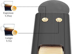 Espresso Machine Compatible with Nespresso Original Capsules, 20 Bar High Pressure Single Serve Coffee Maker, Programmable Mini Pod Coffee Machine with 18oz Tank for Espresso & Lungo - Black