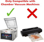 UltraSource - Chamber Machine Pouches 3 Mil Thickness, 10" x 10", Pack of 250 Vacuum Chamber Pouches, BPA-Free Pre-Cut Chamber Vacuum Sealer Bags with tear notch