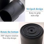 Kyraton Cooking Utensils Holder 2pcs, 360° Rotating Heavy Duty Plastic Kitchen Utensil Holder for Countertop, The Small Utensil Crock for Cutlery Silverware, Tooth Brush, Desk Pencil Pen