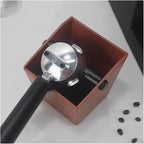 Coffee Knock Box Grounds Container ABS Bucket Anti Slip Powder Beveled Residue Barista Accessories Maker Tools(Burnt-sugar)