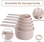 11PCS Measuring Spoons and Measuring Cups Set, Stackable Cups and Spoons, Nesting Cups Spoon for Cooking Baking Supplies, Kitchen Gadgets Essentials Tools