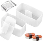 Musubi Mold Kit Musubi Maker Press 2 Pack with Luncheon Meat Slicer and Rice Paddle - Create Authentic Hawaiian Musubi at Home Non-Stick