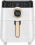Air Fryer, ALLCOOL Airfryer Oven 8QT Large 1700W 8-in-1 with Touch Screen Air Fryers Dishwasher Safe Nonstick Basket Freidora de Aire 36 Recipes BPA & PFOA Free White