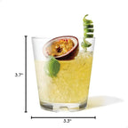 TOSSWARE RESERVE 12oz Stacking Double Old Fashioned, SET OF 4, Premium Quality, Tritan Dishwasher Safe & Heat Resistant Unbreakable Plastic Old Fashioned Glasses, Clear