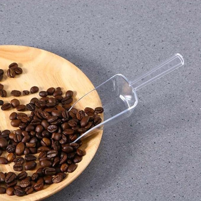 4.5 Inch Clear Plastic Multi-Purpose Scoops, Ice Scoop for Weddings, Candy, Dessert Buffet, Protein Powders, Specialty Tools and Gadgets