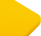 TrueCraftware- 18" X 12" X 1/2” Cutting Board for Kitchen Yellow Color Plastic- Color Coded Durable Kitchen Cutting Board Chopping Board Non Slip Cutting Mat for Meat Vegetables Dishwasher Safe
