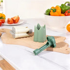 Pepper Corer, 2 in 1 Red Bell Pepper Seed Corer Remover Tool, Fruit & Vegetable Corers Quick Cave Tools for Jalapeno Cutter Deseeder, Gray 2 PCS