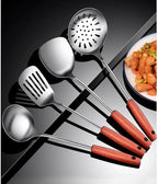 Kitchen Utensils Set，Cooking Utensils Kitchen Tools 4 Pieces Spoons for Cooking Spatulas Cooking Utensils Sets Stainless Steel Spatulas Spoons Gadgets