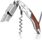 Philorn Wine Opener-Professional Corkscrew Wine Opener with Foil Cutter & Cap Remover, Manual Wine Key for Servers, Bartenders, Waiters & Home Use, Rosewood Handle Wine Bottle Opener