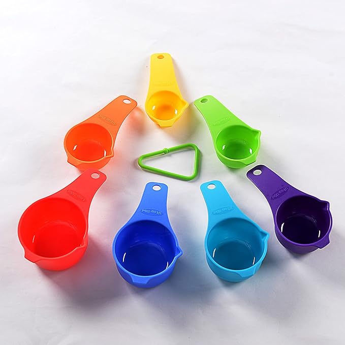 DOTINGHUX Measuring Cups Set of 7, Assorted Colors