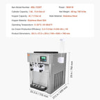 VEVOR Commercial Ice Cream Machine, 21 QT/H Soft Serve Ice Cream Maker with LCD Panel Auto Clean 3-Flavor Pre-cooling for Restaurant Snack Bar