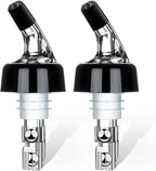 SuproBarware Automatic Measured Bottle Pourer - Quick Shot Spirit Measure Pourer Drinks Wine Cocktail Dispenser Home Bar Tools - 2 pack 1.5oz