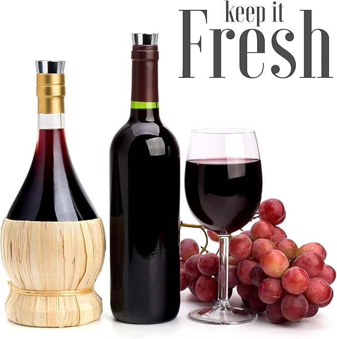 Wine Stopper, Reusable Decorative Bottle Stoppers for Kitchen, Bar, Gifts, Holiday Party, Wedding (50 Pack)