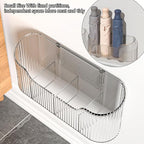 2PCS Cabinet Door Organizer,Self Adhesive Kitchen Cabinet Organizer,Cabinet Door Storage Box for Bathroom/Kitchen/Living room,Storage shelf rv must haves. (transparent)