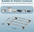 4Pcs Stainless Steel Trivet for Hot Dishes, Lightweight Metal Trivets for Hot Pots and Pans, Metal Cooling Rack, Heat Resistant Mats for Countertop Cooling, Cooking Baking Pans Holder, 7"x7"