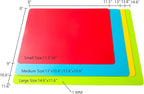 4 Pieces Flexible Cutting Board mats, Plastic Cutting Boards for Kitchen Cooking, Cutting board sheets for Meat and Vegetables, Dishwasher Safe