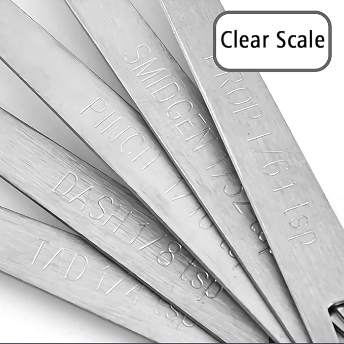 1PCS 1/16 Teaspoon(1/16tsp, 0.31ml, Pinch) Single Tiny Measuring Spoon, Small Individual Stainless Steel Measure Spoons Only