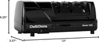 Chef’s Choice Professional Electric Knife Sharpeners AngleSelect for 15- and 20-Degree Straight-Edge and Serrated Knives with Diamond Abrasives & Precision Angle Control, 2-Stage, Black