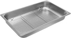DYNAMI Stainless Steel Baking Pan with Cooling Rack,21x13.2x2.5in Stainless Steel Deep Roasting Pan with Grill,Rectangular Large Bakeware Multipurpose Cooking Sheet Pan