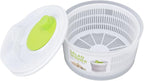 Salad Spinner, Salad Drye with Rotary Handle, 3L Plastic Salad Drainer Vegetable Dryer Multifunction Easy Draining Fruit Washer Manual Lettuce Dryer for Cooking