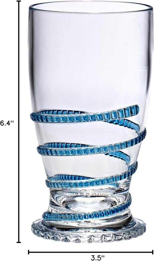 Merritt Rope Design 19-oz. Acrylic Tumbler, BPA-Free, Blue, 20593