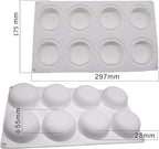 Silicone Cake Mold for Baking，8 Holes 3D Stone Round Shape Silicone Mousse Cake Pop Form,Non-Stick Candy Chocolate Jelly Baking Mould Tray,Pastry Cheesecake Pudding Bread Decorating Tool for Homemade