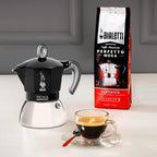 Bialetti - Moka Induction, Moka Pot, Suitable for all Types of Hobs, 6 Cups Espresso (9.4 Oz Espresso), 280 ml, Black