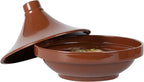 Restaurantware-Terra Tek 26 Ounce Terracotta Tagine Pot, 1 Microwavable Tagine Pot - Glazed Interior, Oven-Ready, Terracotta Serving Dish, Dishwashable, For Cooking And Serving